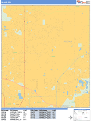 Blaine Wall Map