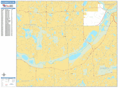 Bloomington Wall Map