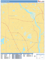 Brooklyn Park Wall Map