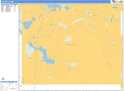 Lakeville Wall Map