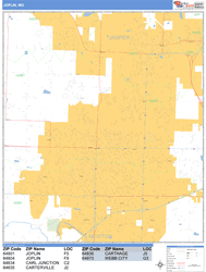 Joplin Wall Map