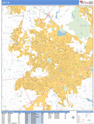 Cary Wall Map