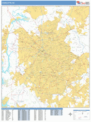 Charlotte Wall Map