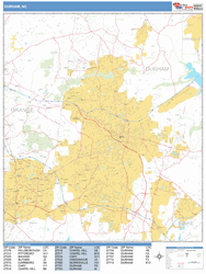 Durham Wall Map