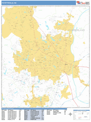 Fayetteville Wall Map