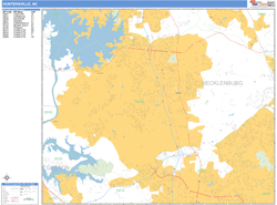 Huntersville Wall Map