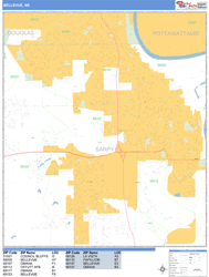 Bellevue Wall Map