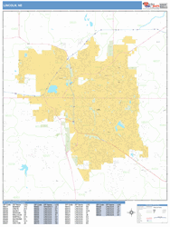 Lincoln Wall Map