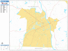 Nashua Wall Map