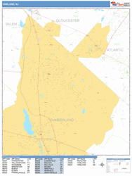 Vineland Wall Map