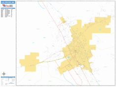 Las Cruces Wall Map