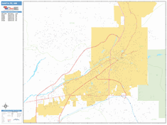 Santa Fe Wall Map