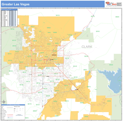 Greater Las Vegas Wall Map