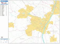 Albany Wall Map