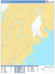 New Rochelle Wall Map