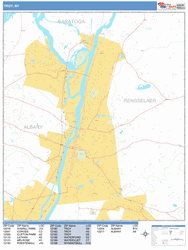 Troy Wall Map