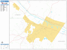 Utica Wall Map