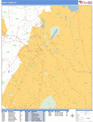 White Plains Wall Map