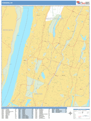 Yonkers Wall Map