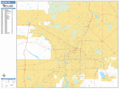 Akron Wall Map