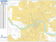 Cincinnati Wall Map