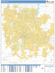 Columbus Wall Map