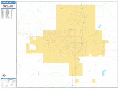 Lawton Wall Map