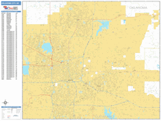 Oklahoma City Wall Map