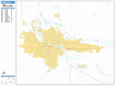 Eugene Wall Map