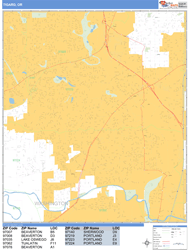 Tigard Wall Map