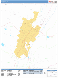 Altoona Wall Map