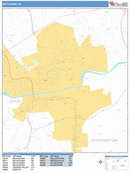 Bethlehem Wall Map