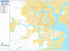 Charleston Wall Map