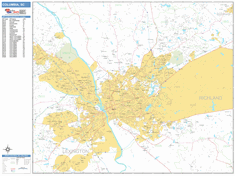 Columbia Wall Map