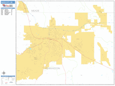 Rapid City Wall Map