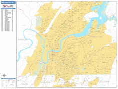 Chattanooga Wall Map