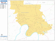 Clarksville Wall Map