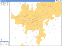 Franklin Wall Map