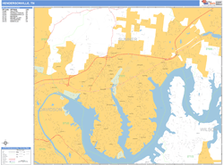 Hendersonville Wall Map