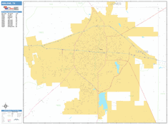 Abilene Wall Map