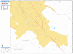 College Station Wall Map