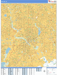 Dallas Wall Map