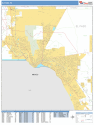 El Paso Wall Map