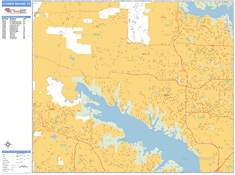 Flower Mound Wall Map