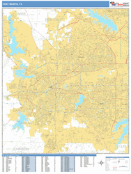 Fort Worth Wall Map