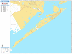 Galveston Wall Map