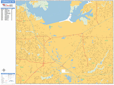 Lewisville Wall Map