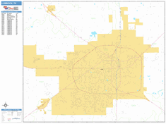 Lubbock Wall Map