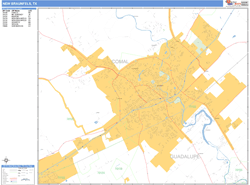 New Braunfels Wall Map