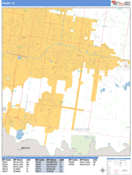 Pharr Wall Map